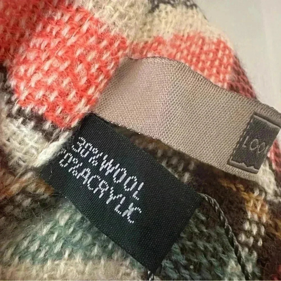 Look By M Women’s Infinity Scarf Wool Blend Plaid Print Casual Preppy‎ Scarf NWT - Picture 4 of 7